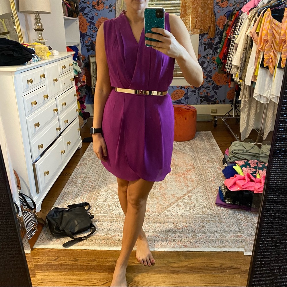 Fable purple dress with belt